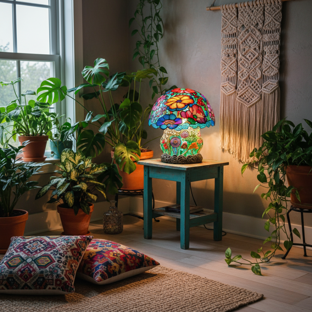 Světlo z mražených hub