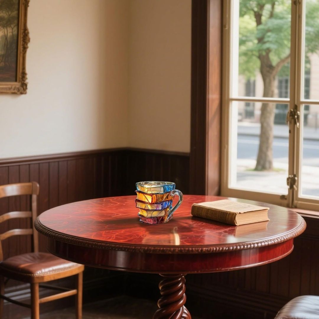 Unikāla Roku Darba 3D Laimes Krūze Grāmatu Mīļotājiem